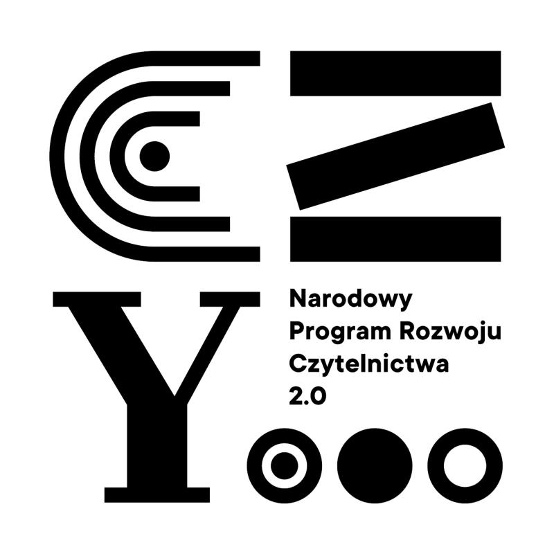 logo z czarnymi napisami CZY... Narodowy Program Rozwoju Czytelnictwa 2.0